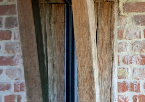zwart gelakte houten ramen steellook